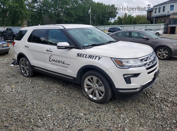 1FM5K8FHXKGA99170 2019 FORD EXPLORER White Przód prawy