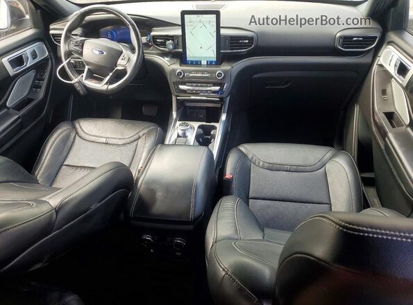 1FM5K8GC1LGA03317 2020 FORD EXPLORER Black Dashboard view