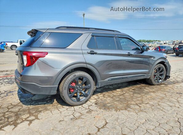 1FM5K8GC2LGC22318 2020 FORD EXPLORER Gray Rear right