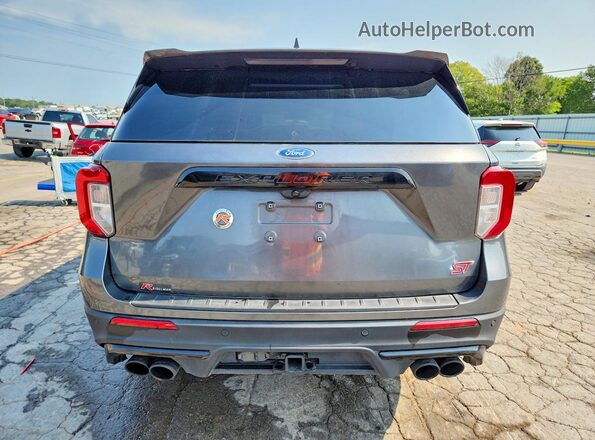 1FM5K8GC2LGC22318 2020 FORD EXPLORER Gray Rear view