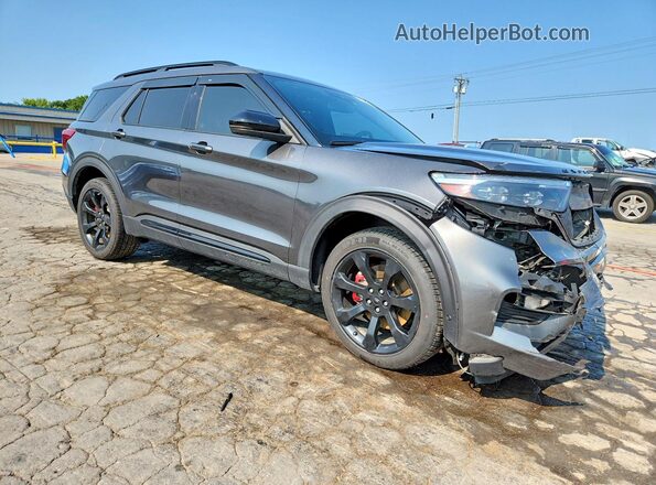 1FM5K8GC2LGC22318 2020 FORD EXPLORER Gray Front right
