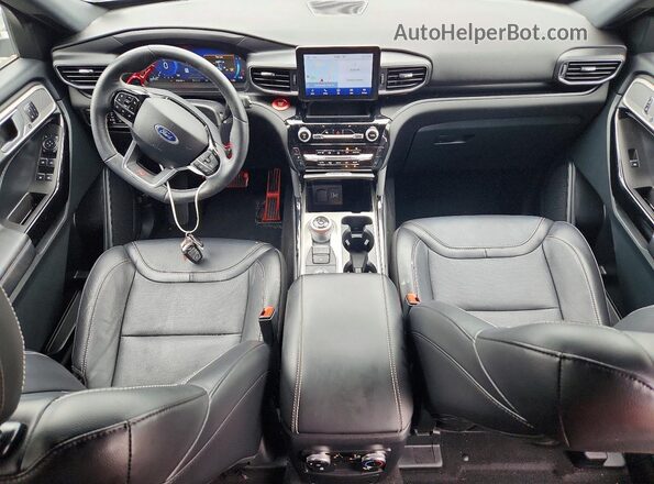 1FM5K8GC4PGC34346 2023 FORD EXPLORER Черный Вид панели приборов