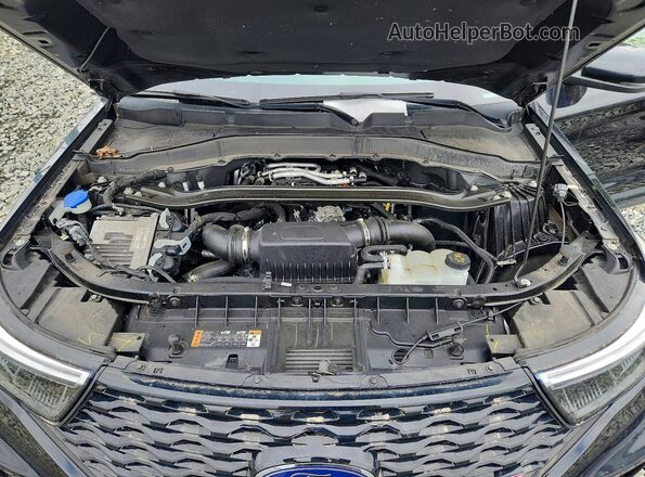 1FM5K8GC4PGC34346 2023 FORD EXPLORER Черный Вид задней части салона