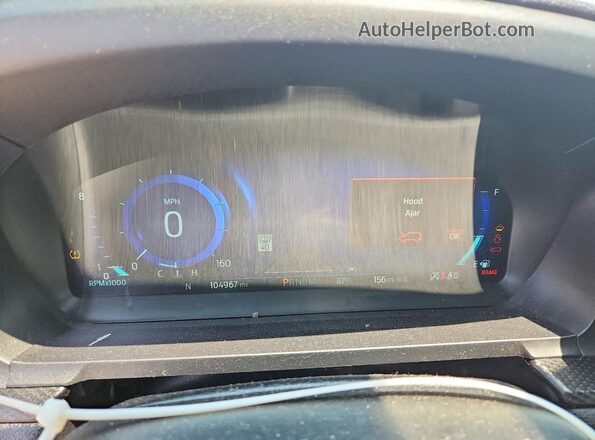 1FM5K8GC5MGA71640 2021 FORD EXPLORER White Widok zestawu wskaźników