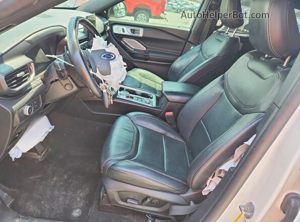 1FM5K8GC5MGA71640 2021 FORD EXPLORER White Widok wnętrza z przodu