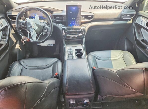 1FM5K8GC5MGA71640 2021 FORD EXPLORER White Widok deski rozdzielczej