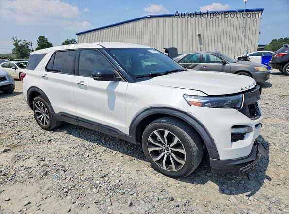 1FM5K8GC5MGA71640 2021 FORD EXPLORER White Przód prawy