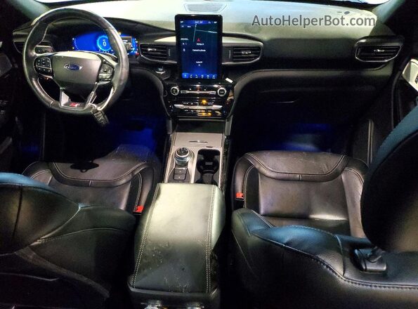 1FM5K8GC5NGA97088 2022 FORD EXPLORER Black Вид панелі приладів