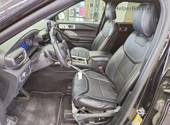 1FM5K8GC6LGA82662 2020 FORD EXPLORER Black წინა სალონის ხედი