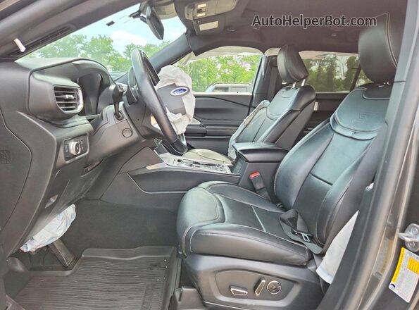 1FM5K8GC9LGA75091 2020 FORD EXPLORER Gray Vista interior delantera