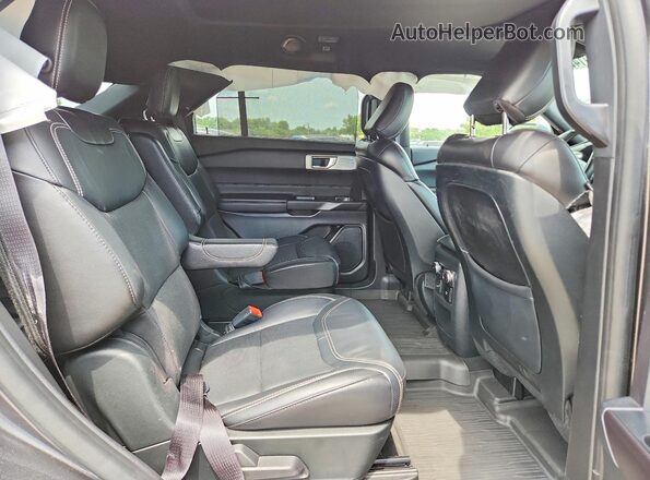 1FM5K8GC9LGA75091 2020 FORD EXPLORER Gray Vista interior trasera