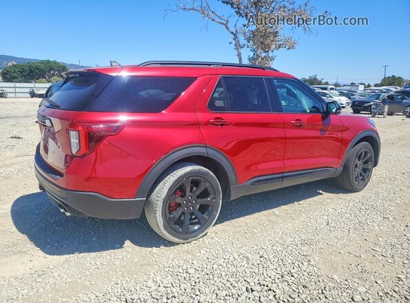 1FM5K8GC9PGA75663 2023 FORD EXPLORER Красный Задняя правая четверть