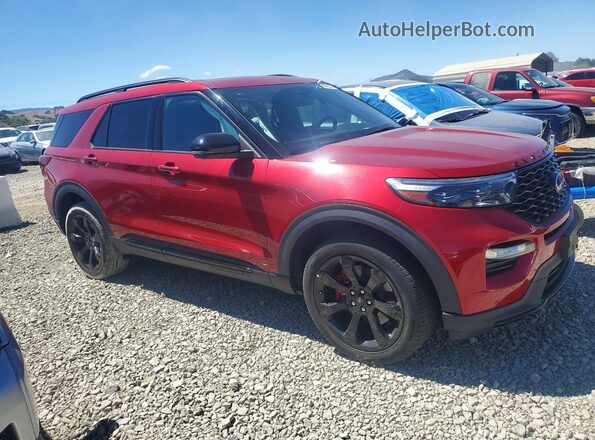 1FM5K8GC9PGA75663 2023 FORD EXPLORER Красный Передняя правая четверть