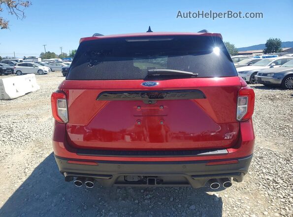 1FM5K8GC9PGA75663 2023 FORD EXPLORER Красный Вид сзади
