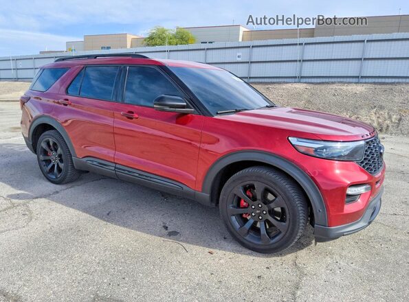 1FM5K8GCXLGA26059 2020 FORD EXPLORER Red Przód prawy