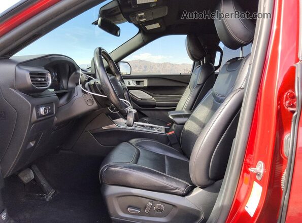 1FM5K8GCXLGA26059 2020 FORD EXPLORER Red Widok wnętrza z przodu