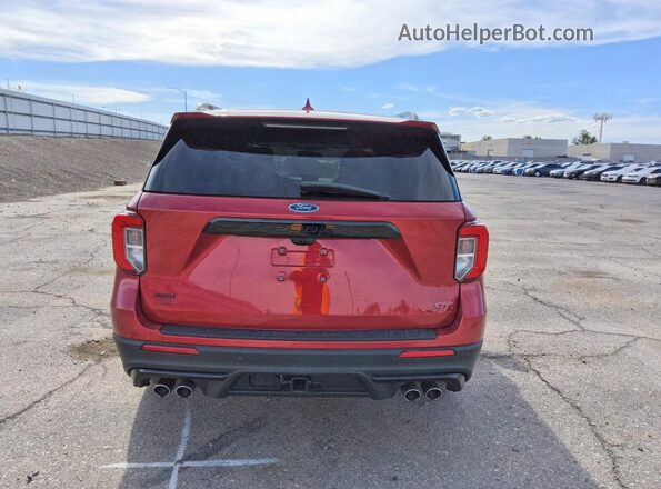 1FM5K8GCXLGA26059 2020 FORD EXPLORER Red Widok z tyłu