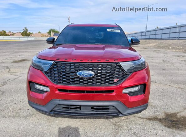 1FM5K8GCXLGA26059 2020 FORD EXPLORER Red Widok z przodu