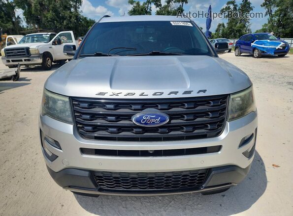 1FM5K8GT0HGA20505 2017 FORD EXPLORER Silver Front view