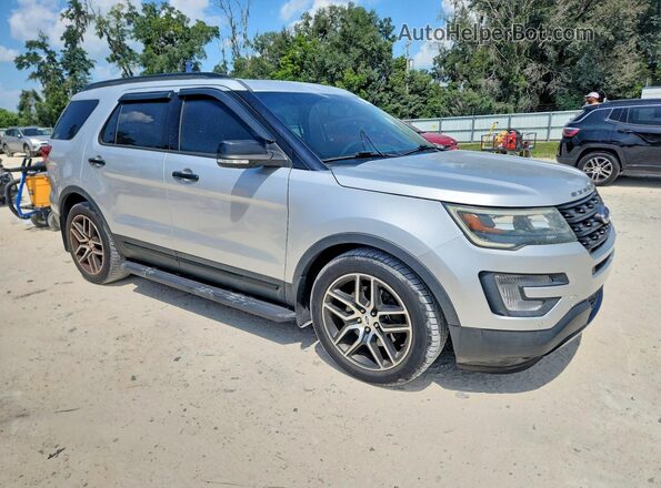 1FM5K8GT0HGA20505 2017 FORD EXPLORER Silver Front right