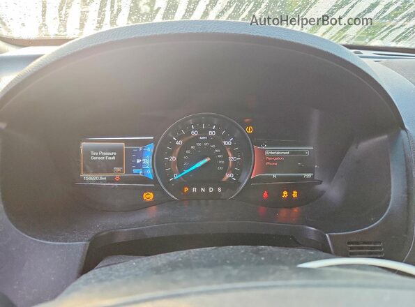 1FM5K8GT1GGA42933 2016 FORD EXPLORER Белый Вид щитка приборов