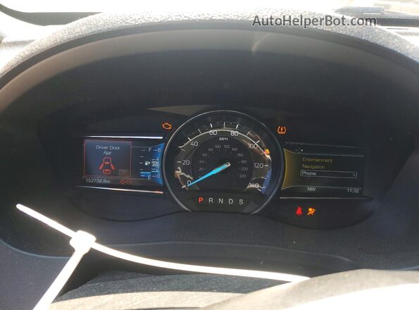 1FM5K8GT2GGC52232 2016 FORD EXPLORER Black ხელსაწყოთა პანელის ხედი