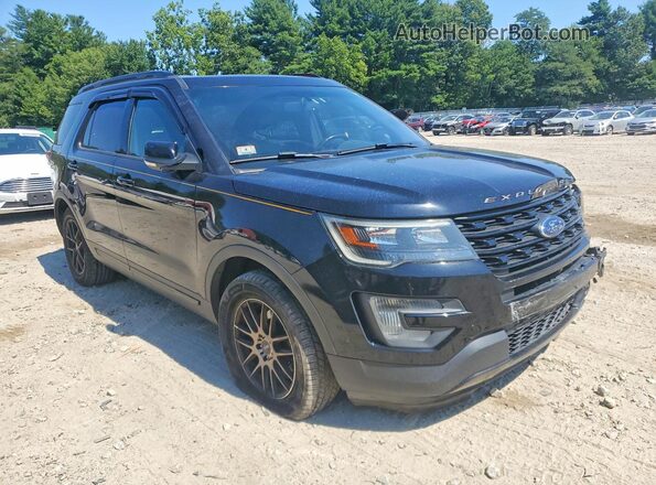 1FM5K8GT2GGC52232 2016 FORD EXPLORER Black წინა მარჯვენა