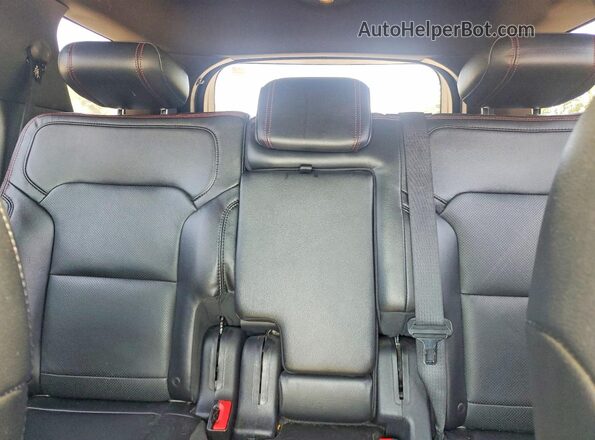 1FM5K8GT2GGC52232 2016 FORD EXPLORER Black უკანა სავარძლების ხედი
