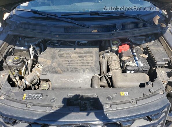 1FM5K8GT2GGC52232 2016 FORD EXPLORER Black ძრავის განყოფილების ხედი