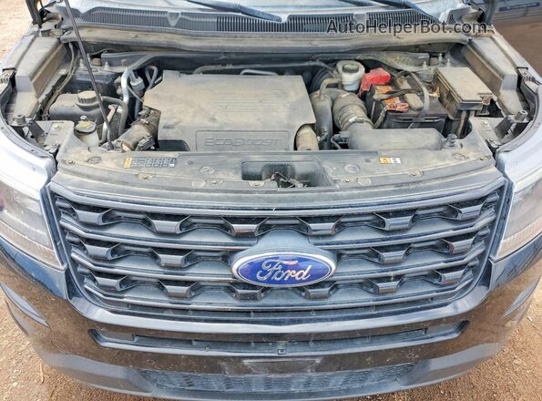 1FM5K8GT2HGC20348 2017 FORD EXPLORER Черный Вид подкапотного пространства