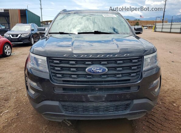 1FM5K8GT2HGC20348 2017 FORD EXPLORER Черный Вид спереди