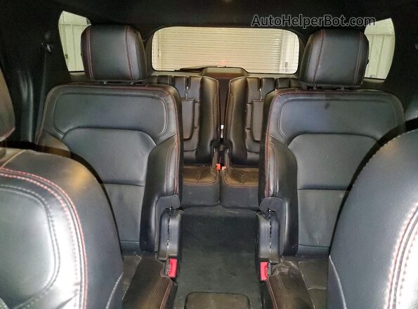 1FM5K8GT2HGC85054 2017 FORD EXPLORER Gray Widok tylnych siedzeń