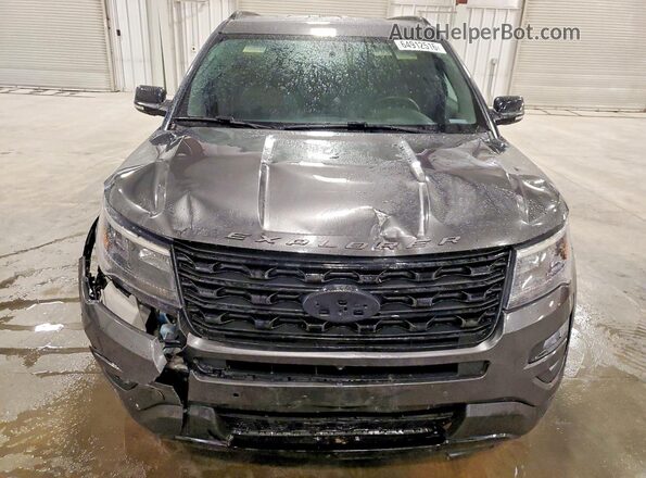 1FM5K8GT2HGC85054 2017 FORD EXPLORER Gray Widok z przodu