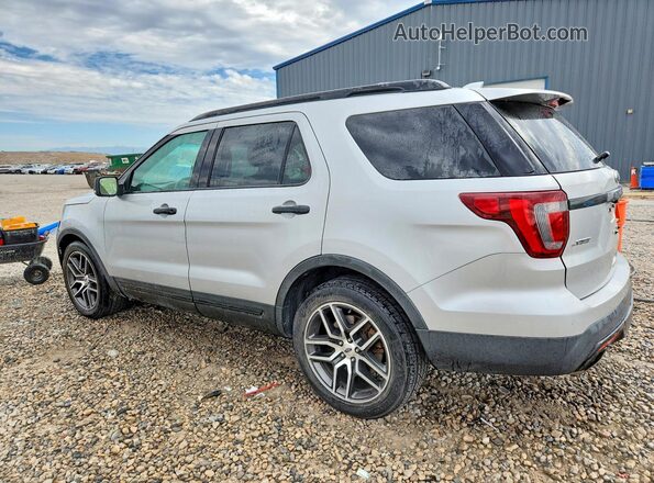 1FM5K8GT3HGA34012 2017 FORD EXPLORER Silver Tył lewy