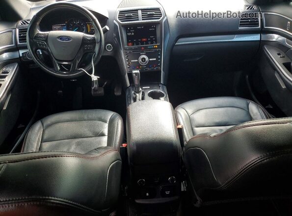 1FM5K8GT3HGD82473 2017 FORD EXPLORER Black წინა პანელის ხედი