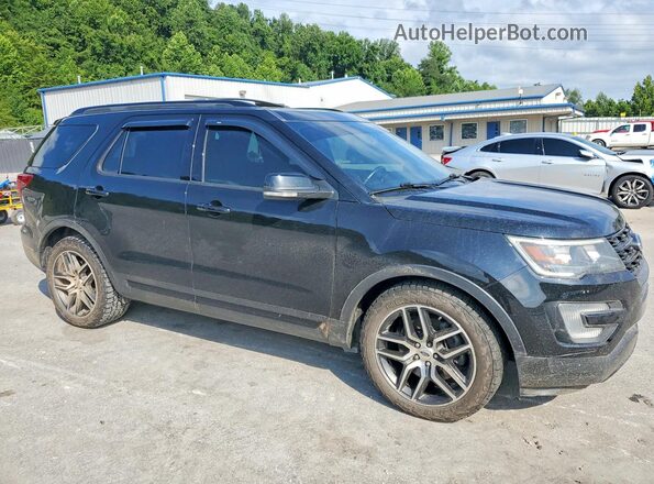 1FM5K8GT3HGD82473 2017 FORD EXPLORER Black წინა მარჯვენა