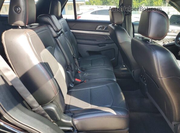 1FM5K8GT3HGD82473 2017 FORD EXPLORER Black უკანა სალონის ხედი