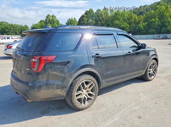 1FM5K8GT3HGD82473 2017 FORD EXPLORER Black უკანა მარჯვენა
