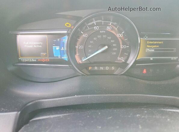 1FM5K8GT3HGD82473 2017 FORD EXPLORER Black ხელსაწყოთა პანელის ხედი