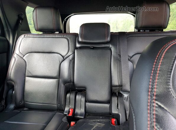 1FM5K8GT3HGD82473 2017 FORD EXPLORER Black უკანა სავარძლების ხედი