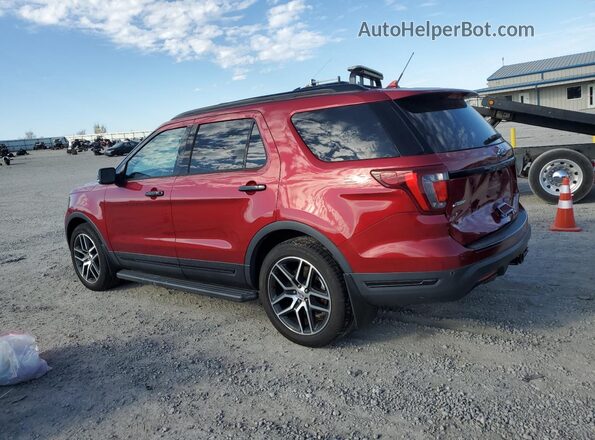 1FM5K8GT6JGA56074 2018 FORD EXPLORER Red Tył lewy