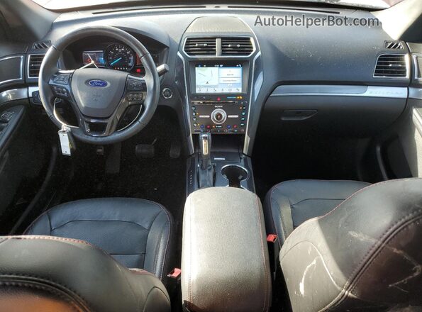 1FM5K8GT6JGA56074 2018 FORD EXPLORER Red Widok deski rozdzielczej