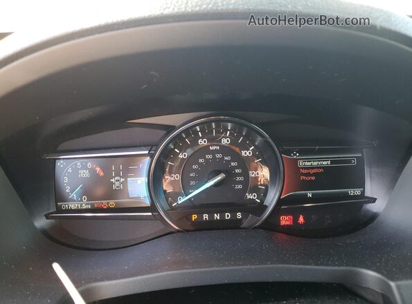 1FM5K8GT6JGA56074 2018 FORD EXPLORER Red Widok zestawu wskaźników