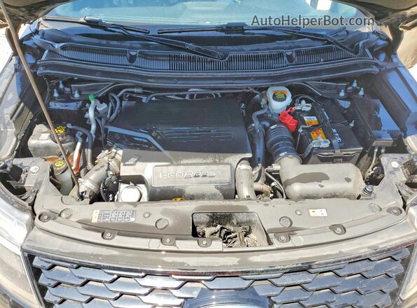 1FM5K8GTXJGA78417 2018 FORD EXPLORER Black Widok komory silnika