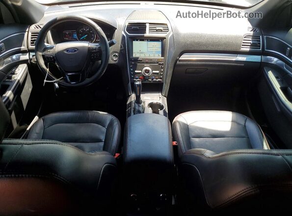 1FM5K8GTXJGA78417 2018 FORD EXPLORER Black Widok deski rozdzielczej
