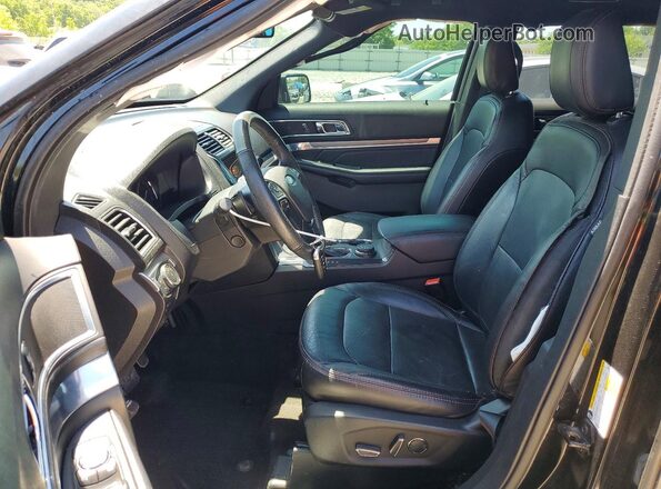 1FM5K8GTXJGA78417 2018 FORD EXPLORER Black Widok wnętrza z przodu