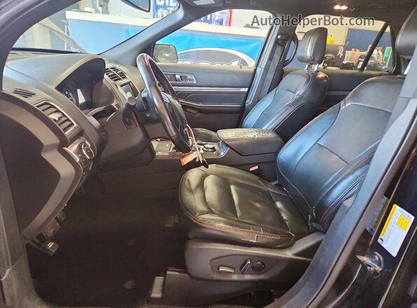 1FM5K8GTXKGA48626 2019 FORD EXPLORER Black Вид салону спереду