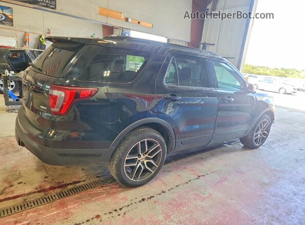 1FM5K8GTXKGA48626 2019 FORD EXPLORER Black Задня права чверть