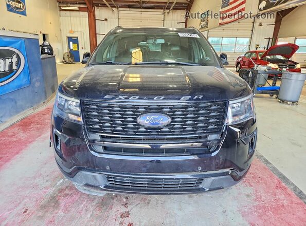 1FM5K8GTXKGA48626 2019 FORD EXPLORER Black Вид спереду