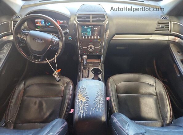 1FM5K8GTXKGA48626 2019 FORD EXPLORER Black Вид панелі приладів
